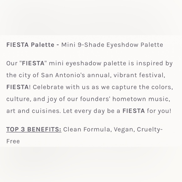 Chica Beauty Fiesta Mini 9 - Eyeshadow Palette New - Picture 4 of 9